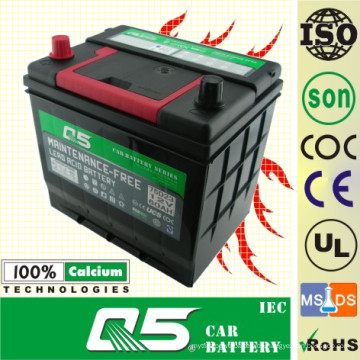 JIS-Standardautobatterie-Wartung frei JIS-75D23 12V65AH